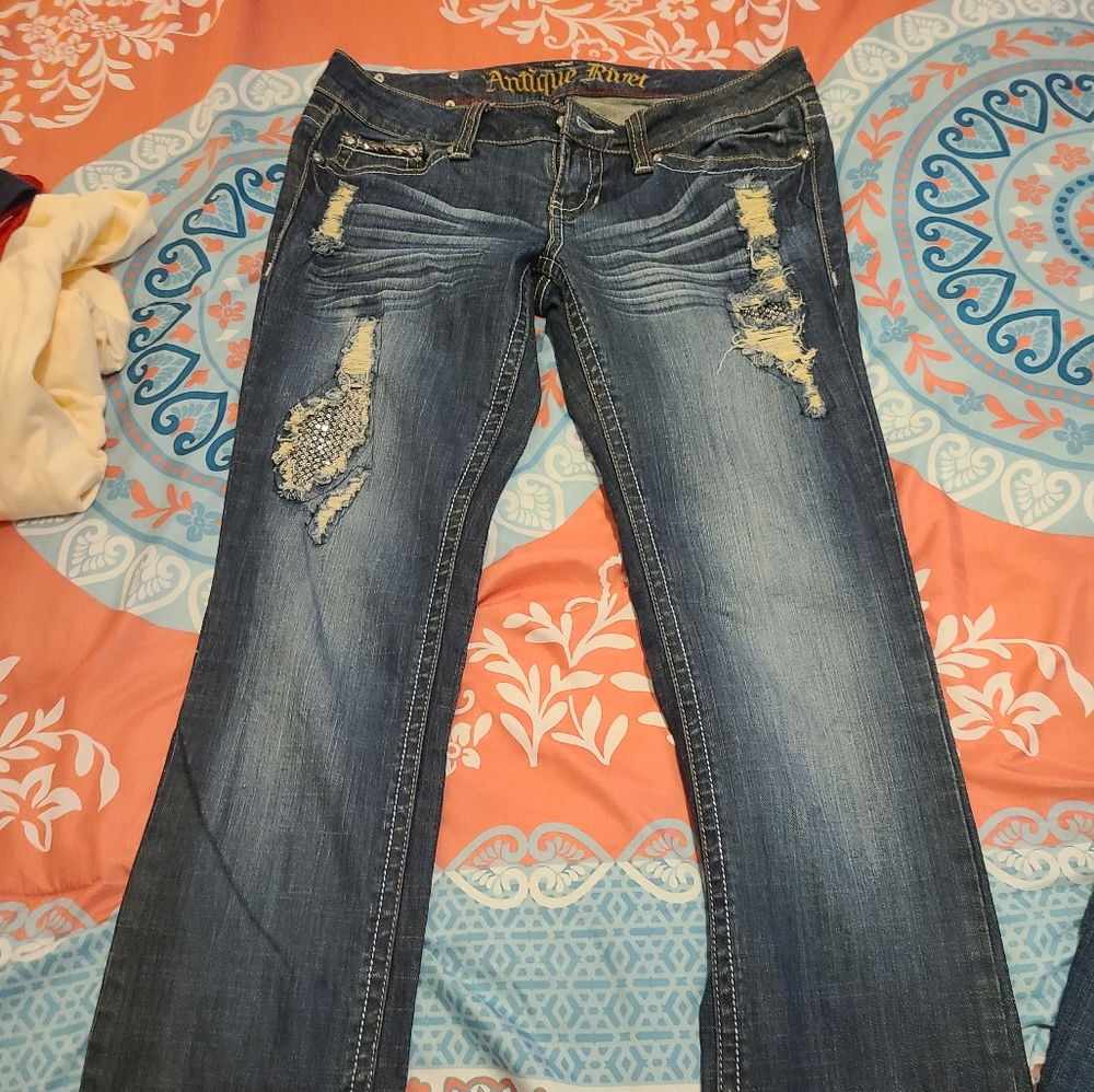 Antique River Straight Leg Jeans